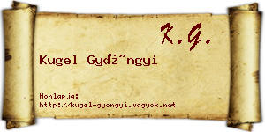 Kugel Gyöngyi névjegykártya